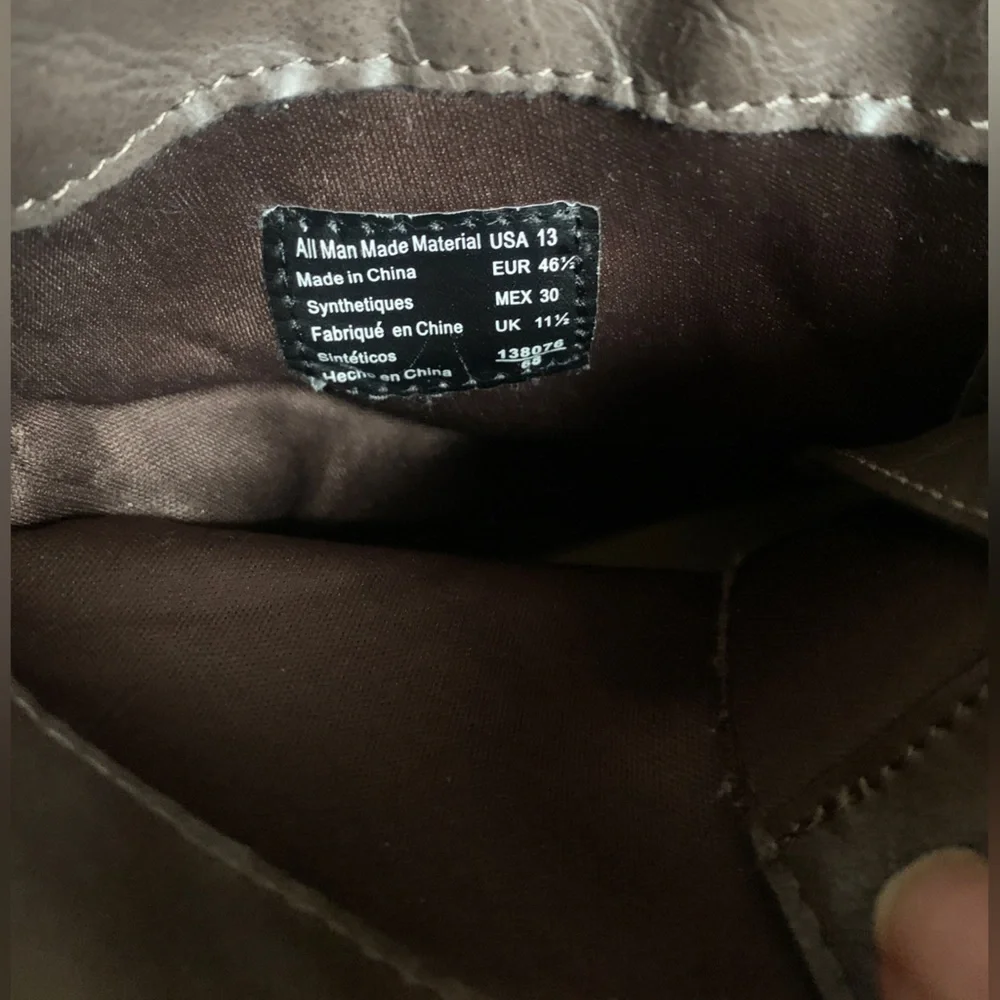 Brash lace up combat boots brown women's size 13 - Picture 8 of 9